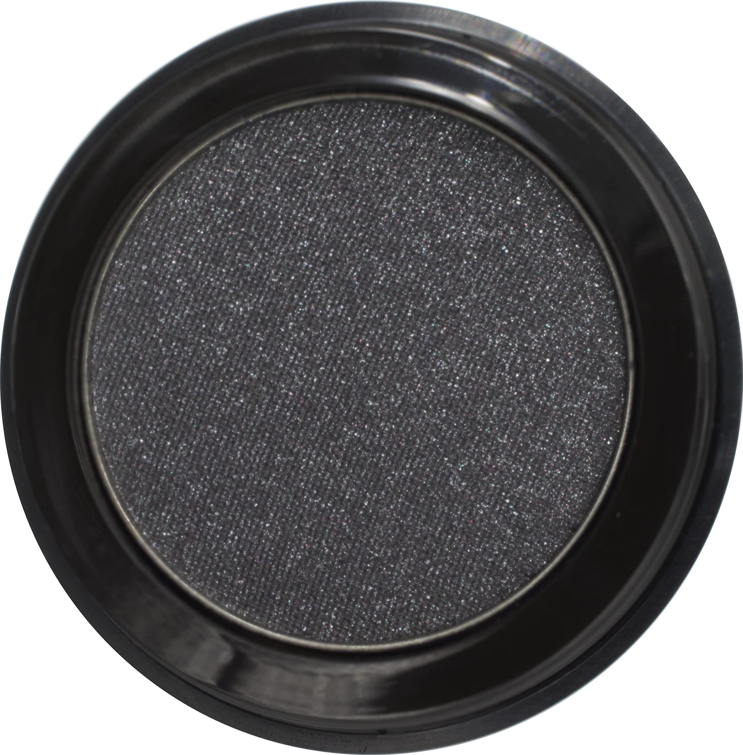 Pure Ziva Eclipse Shimmering Glitter Black Onyx Chrome Dark Grey Pressed Powder Single Vegan Eyeshadow; Talc, Paraben & Cruelty Free