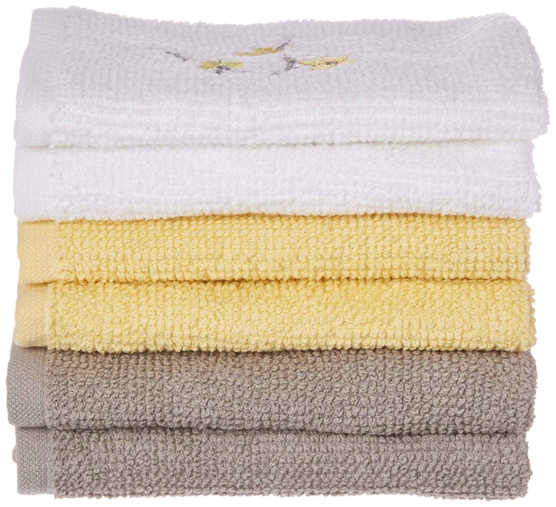 SKL Home Spring Garden Wash Cloth Set, Multicolored, 6-Pack 6 Count