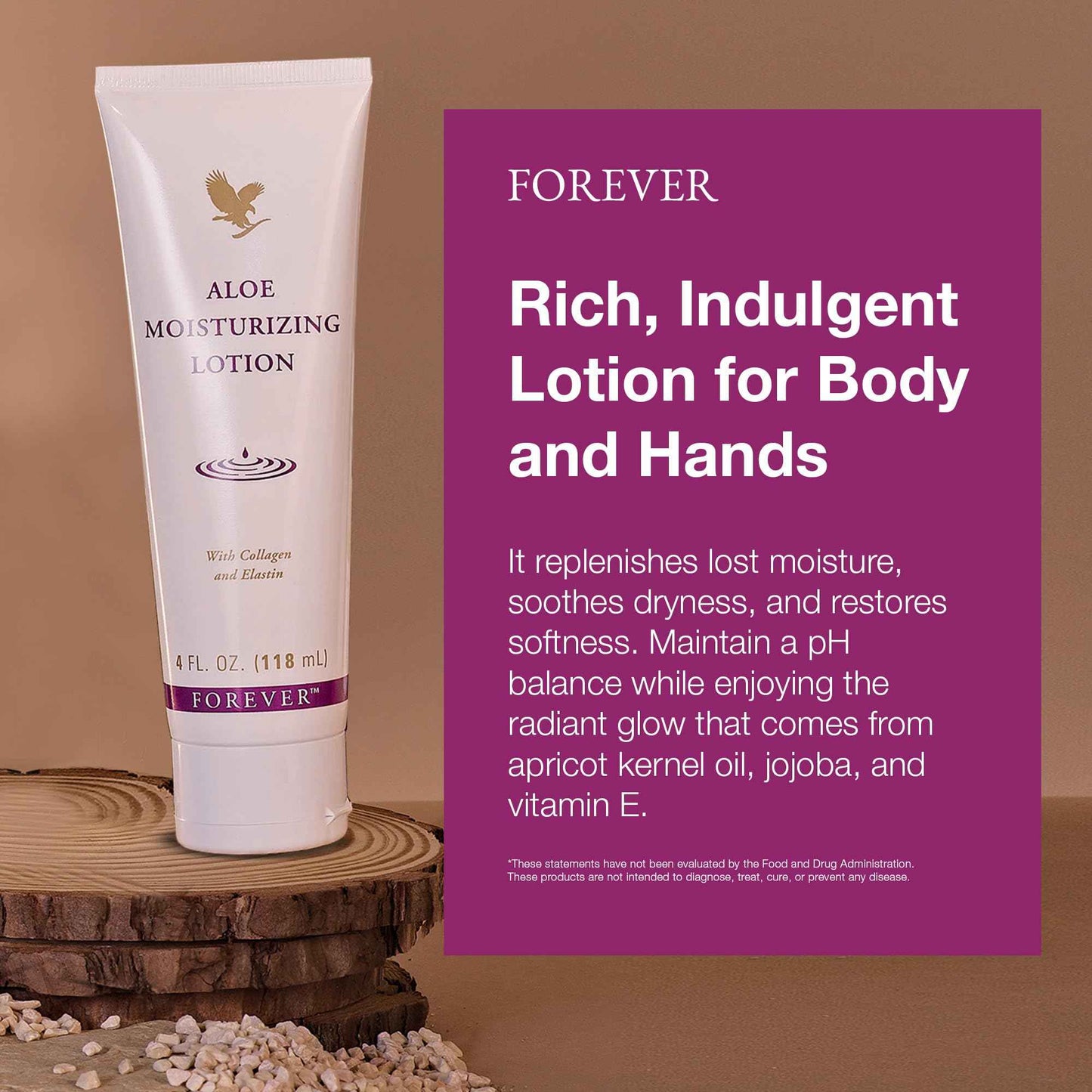 Forever Living - Aloe Moisturizing Lotion Duo - Deep Hydration with Collagen - Silky Smooth Texture - Gluten-Free Hand and Body Formula Pack of 2