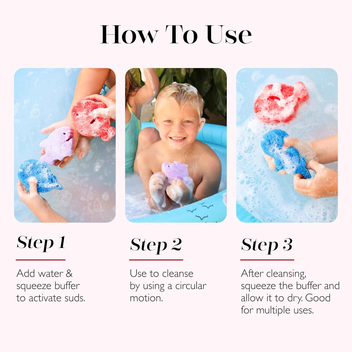 Spongelle Sea Animals Walter Whale, Sammy Shark and Freddie Frog Buffer Bundles