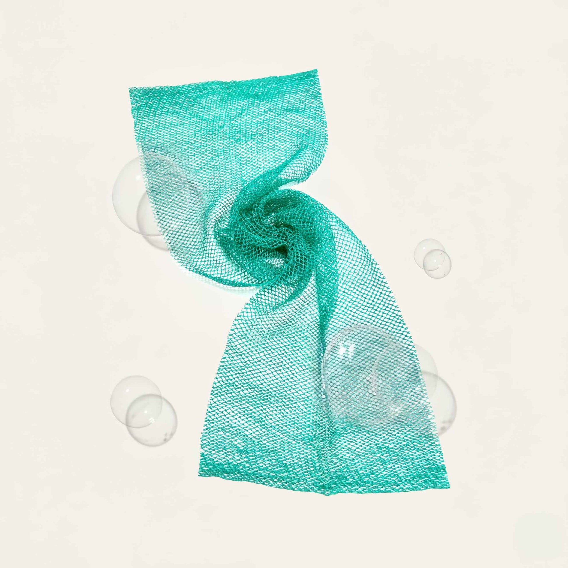 African Net Sponge Authentic 3 Pack, Body Scrubber Exfoliating Bath Sponge for Face and Body, Quick Drying Mesh Body Scrub for All Skin Types, Durable and Travel Friendly (Dark Blue, Blue, Turquoise)