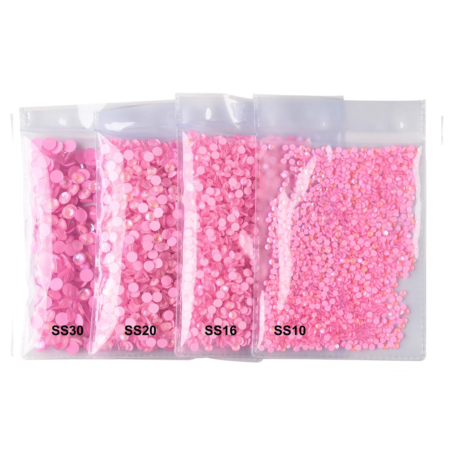 Blinginbox Flatback Glass Rhinestones,Luminous Gems 1440pcs Non Hotfix Crystal Rhinestones for Nail Crafts Clothes Tumblers Face Makeup,Lt.Pink AB Luminous,SS20