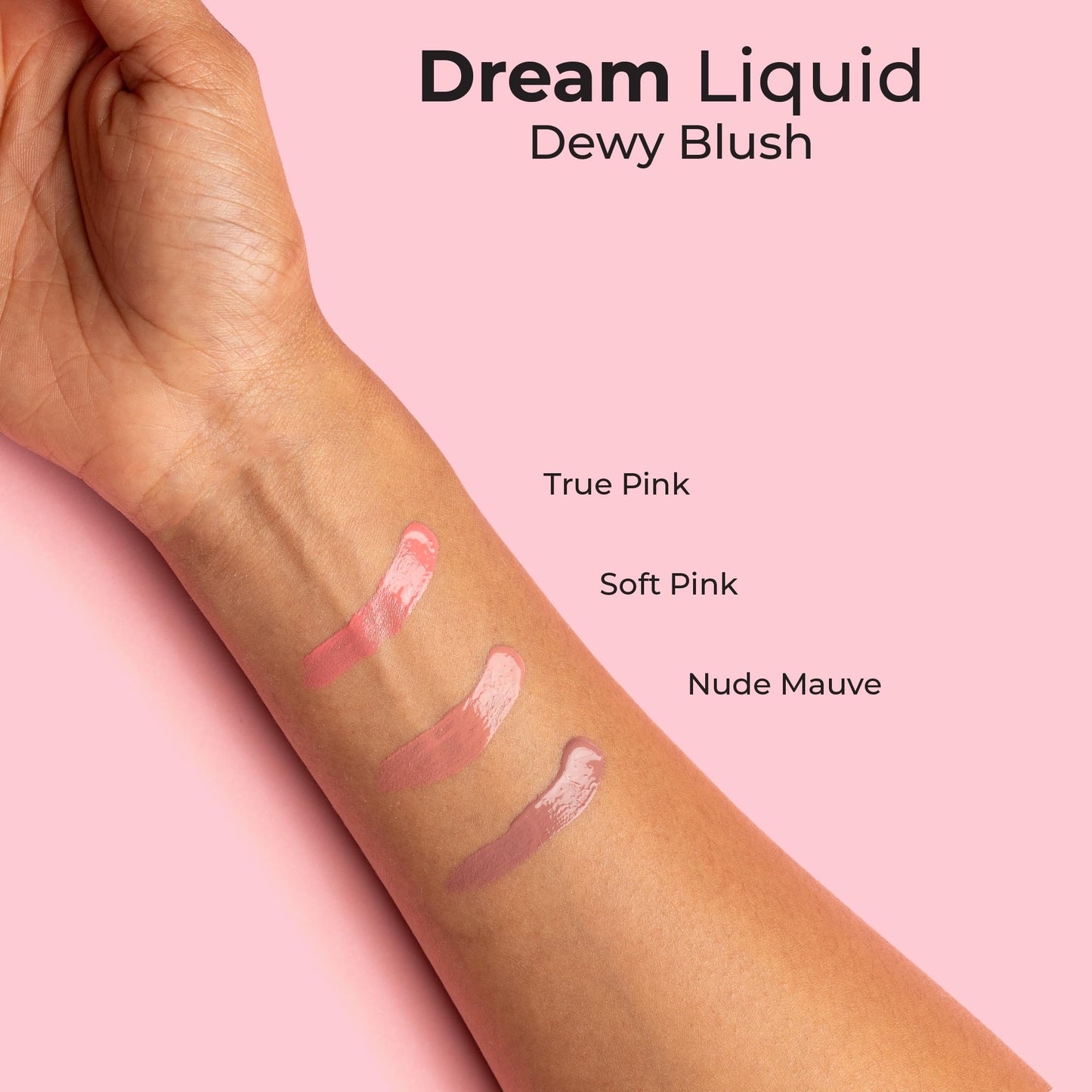 MCoBeauty Dream Liquid Dewy Blush, Cool Pink, Radiant Flush for Fresh, Glowing Cheeks, Vegan, Cruelty Free Cosmetics