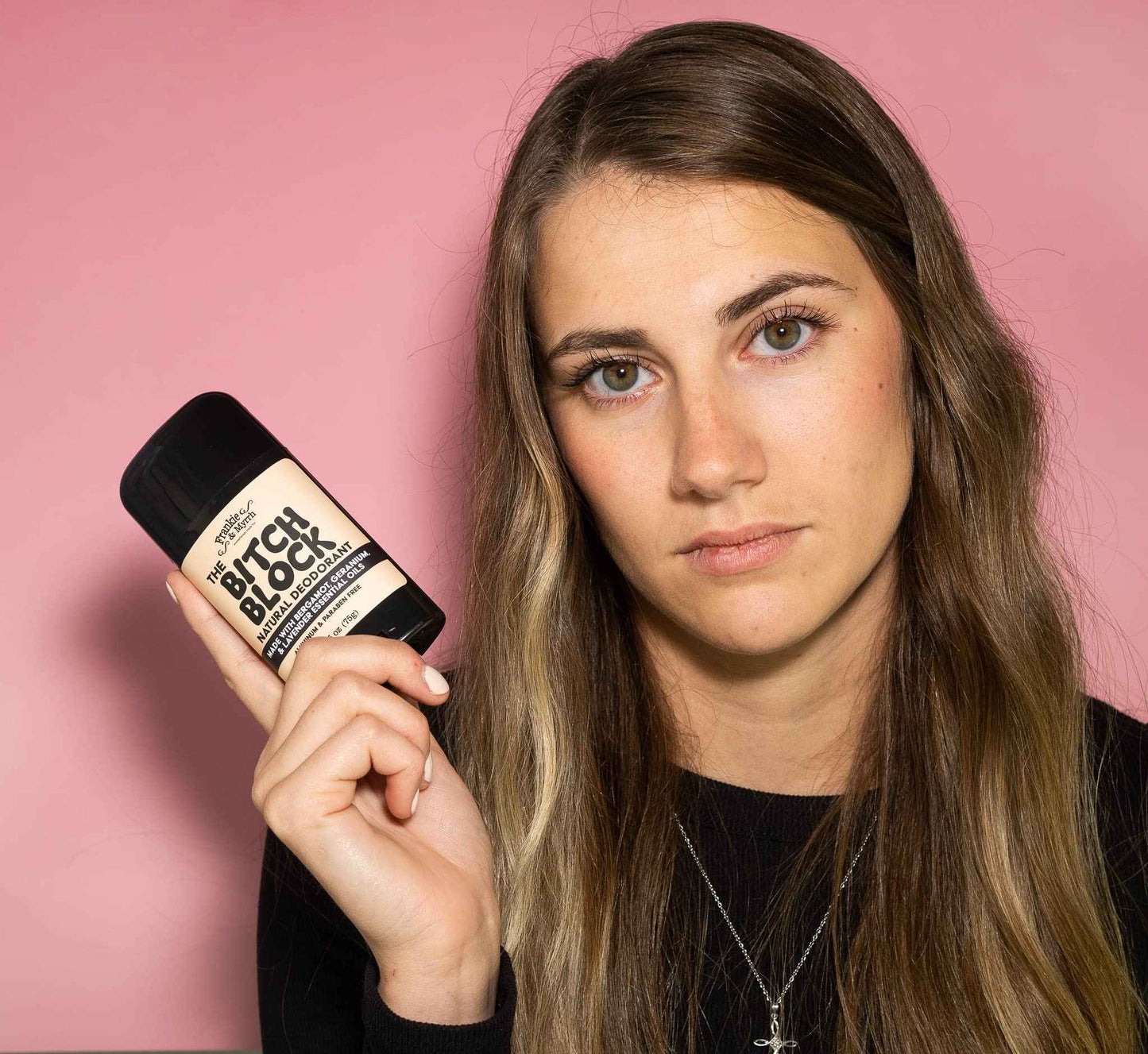 Frankie & Myrrh B!#ch Block Deodorant 2-Pack | Bergamot, Geranium, Lavender | Natural with Essential Oils | Aluminum-Free (256 oz) | Paraben & Phthalate Free