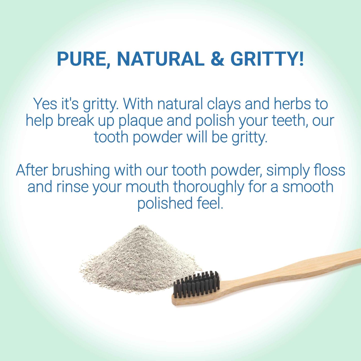 Remineralizing & Cleansing Tooth Powder, Cool Mint. Fluoride Free, SLS Free, Nano Free for Organic Oral Wellness