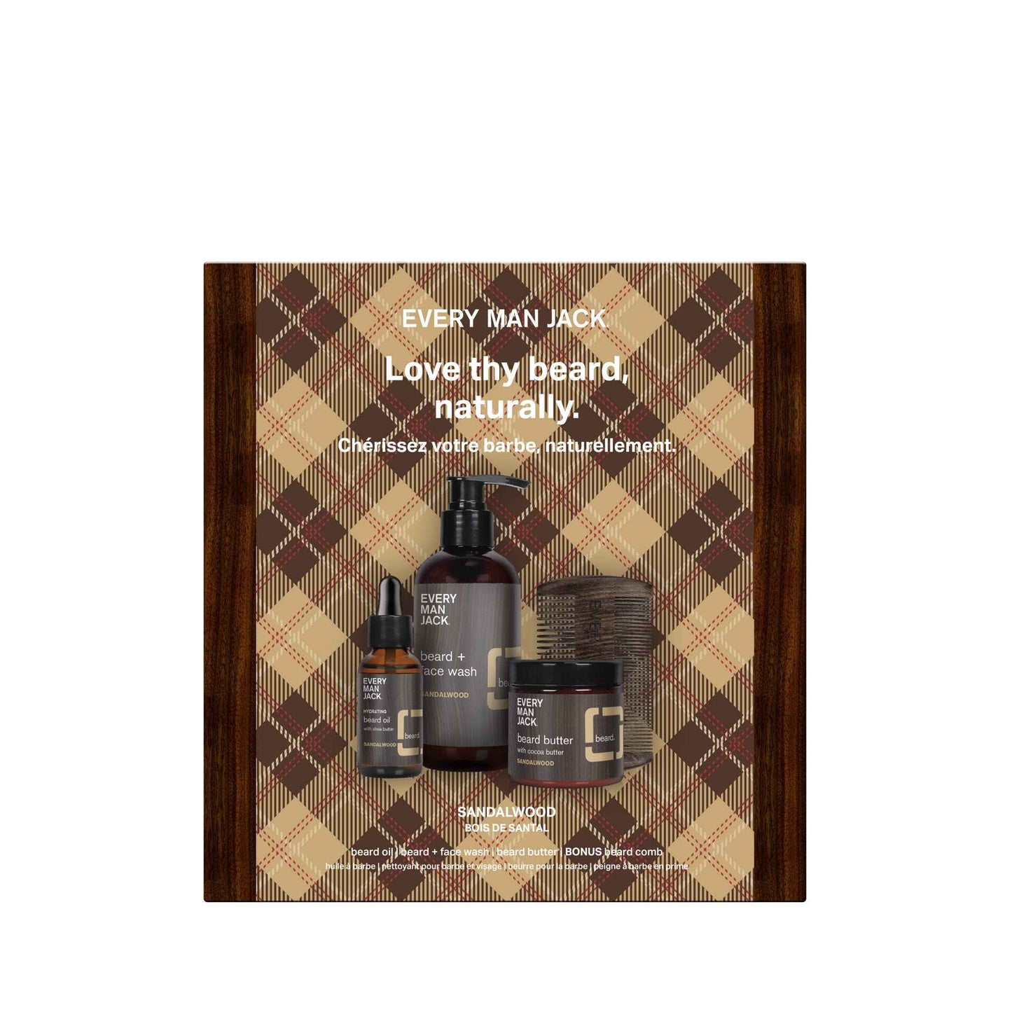 EVERY MAN JACK Sandalwood Beard Kit, 1 EA