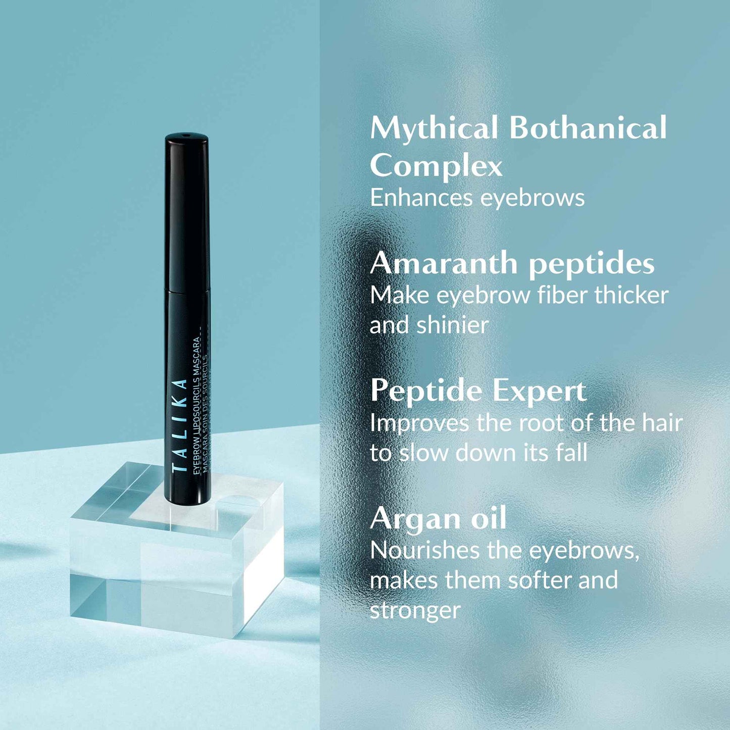 Talika Eyebrow Liposourcils Mascara - Eyebrow Enhancement Formula Brow Mascara - 2 in 1 Makeup & Eyelash Care Solution (Chestnut)