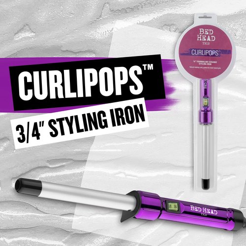 Bed Head Curlipops Clamp-Free Curling Wand Iron | For Natural Curls and Massive Shine (3/4 in)