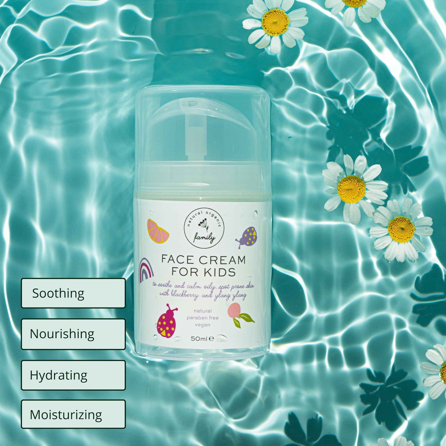 Kid's Organic Skincare Bundle: Foaming Face Wash (Orange) & Hydrating Moisturizer (Blackberry Ylang Ylang)