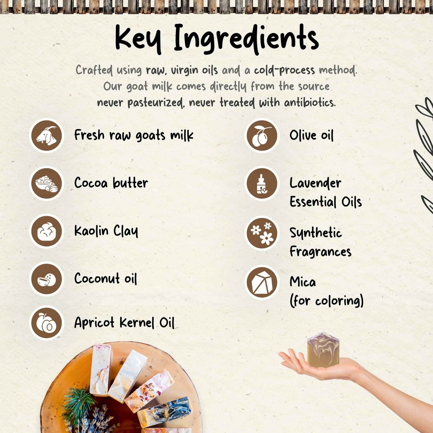 HushHush Farm Goat Milk Soap Bar for Face & Body | Lavender Soap with Essential Oils & Fragrance Oils | Moisturizing Vitamin-Rich Skincare – Lavender 3 Pack