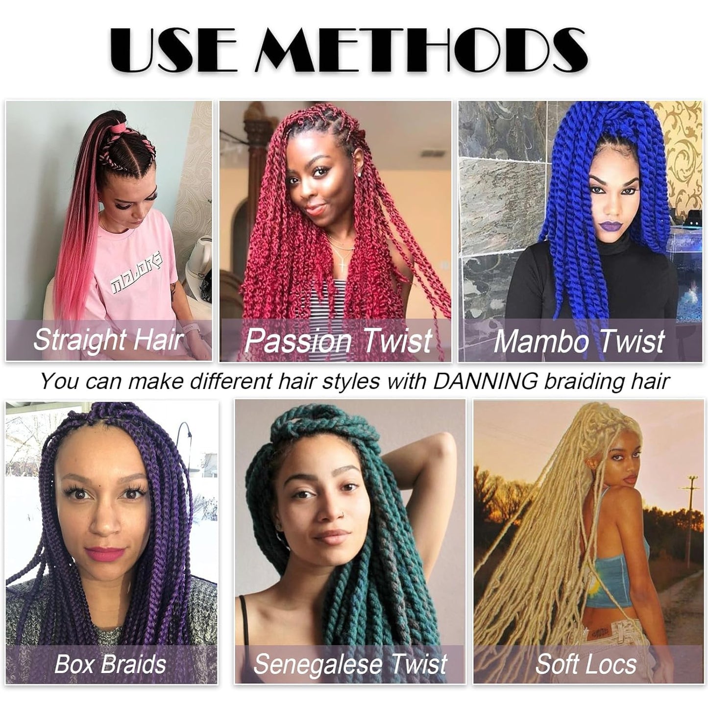 Black Pre Stretched Braiding Hair 30 Inch Box Braid Hair Extensions 3 Packs Yaki Texture Pre Feathered Braids Hair Easy to Use for Any Occasions