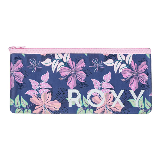 Roxy Makeup Storage Case | Cosmetics | Reusable | Zipper Closure | Lightweight | Accessories Make Up Bag, One Size, Happy Wednesday-Wild Wind Sunny Floral RG