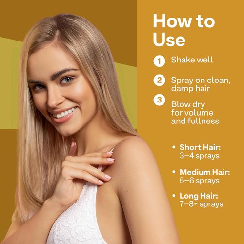 ColorProof Biorepair Thicken Blow Dry Spray 6.7 Fl. Oz. Volumizing Hair Prep Spray for Fine, Thinning Hair w/Fresh Lime, Eucalyptus, Mint Leaf & Rosemary Scent, Color & Heat Protection