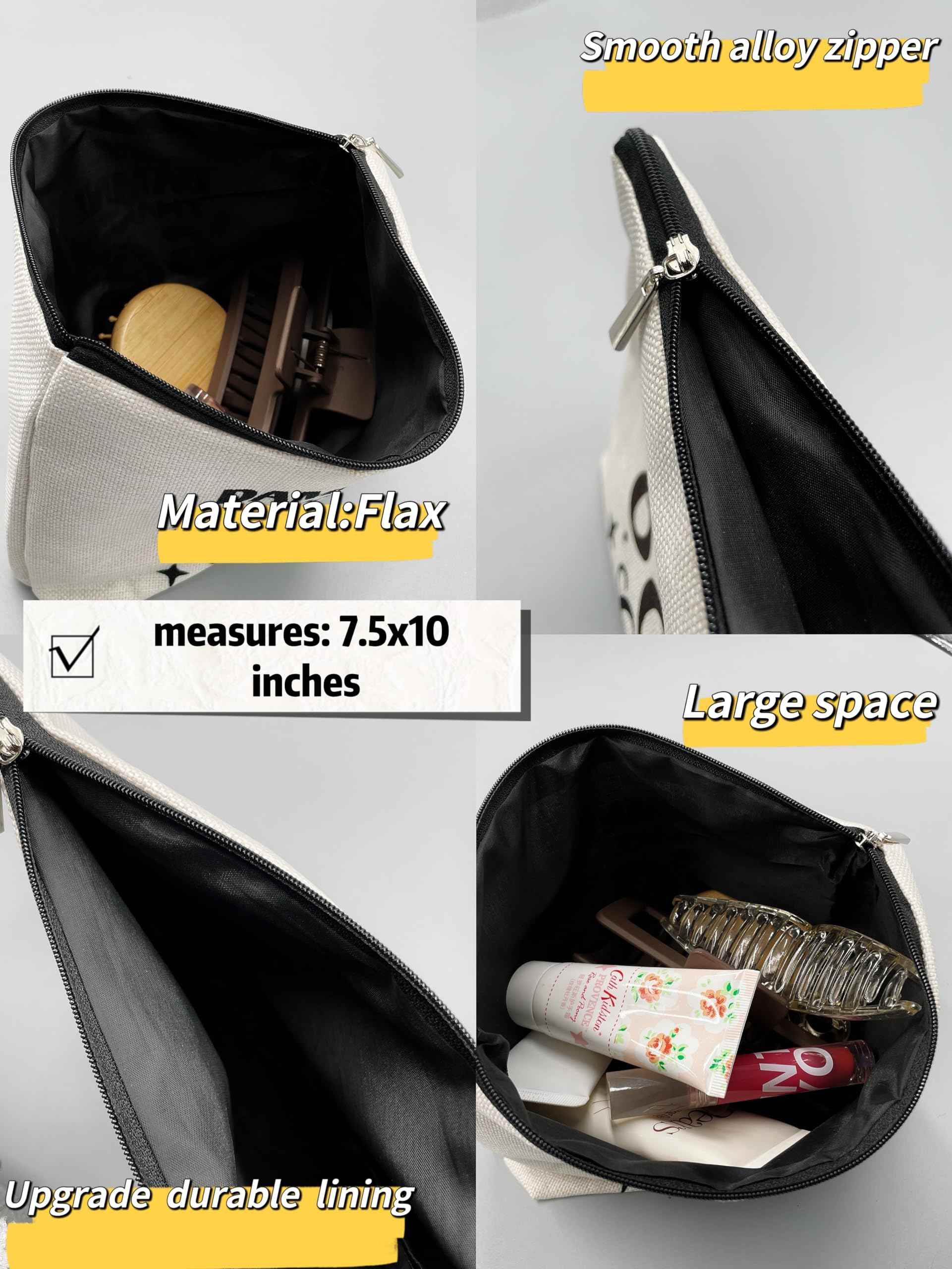 Tarot Moth Mushroom Moon Phase Makeup Bag - Gothic Butterfly Floral Cosmetic Bag for Girls, Sister, Daughter, Friend - Halloween, Birthday Gift