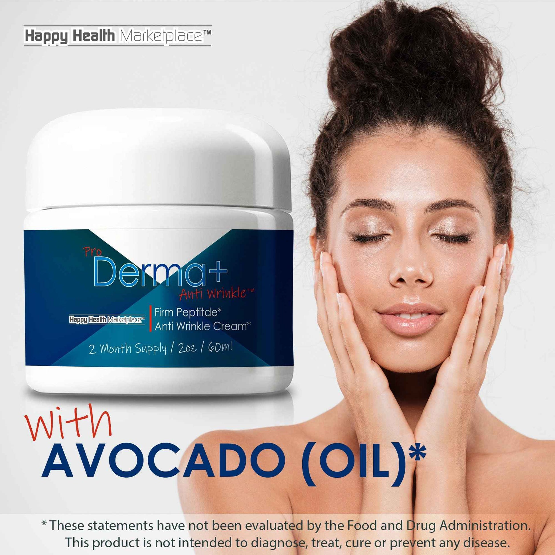 Pro Derma + Anti Wrinkle Cream - Our Best Derma Firm Peptide Firming Eye Gel & Face Wrinkle Cream - 2 Month Jar - Derma Firm Peptide Serum Anti Wrinkle Eye Cream & Anti Wrinkle Face Cream - Anti Aging