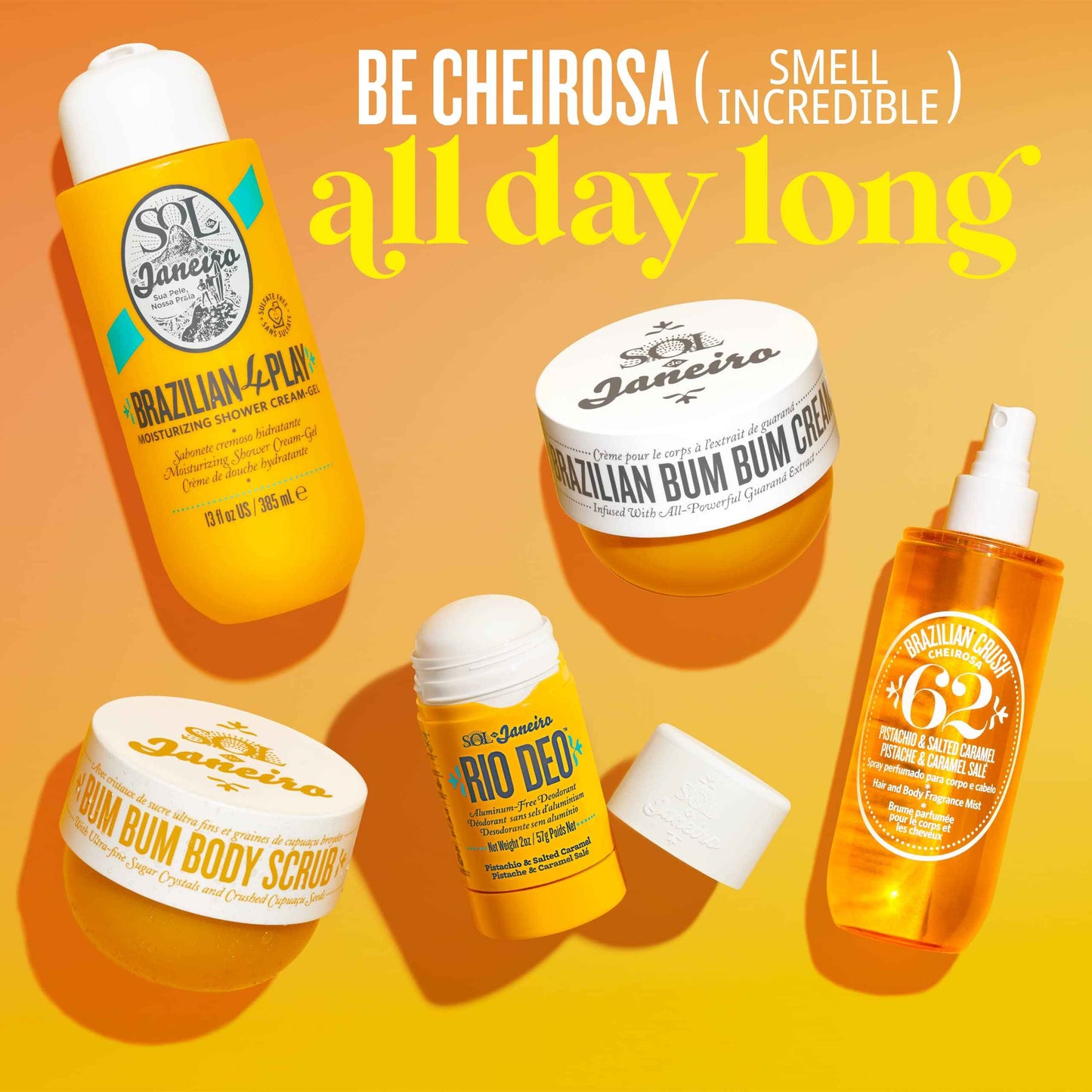 SOL DE JANEIRO Cheirosa 62 Rio Deo Aluminum-Free Deodorant with Refill Cartridge, Amazon Exclusive