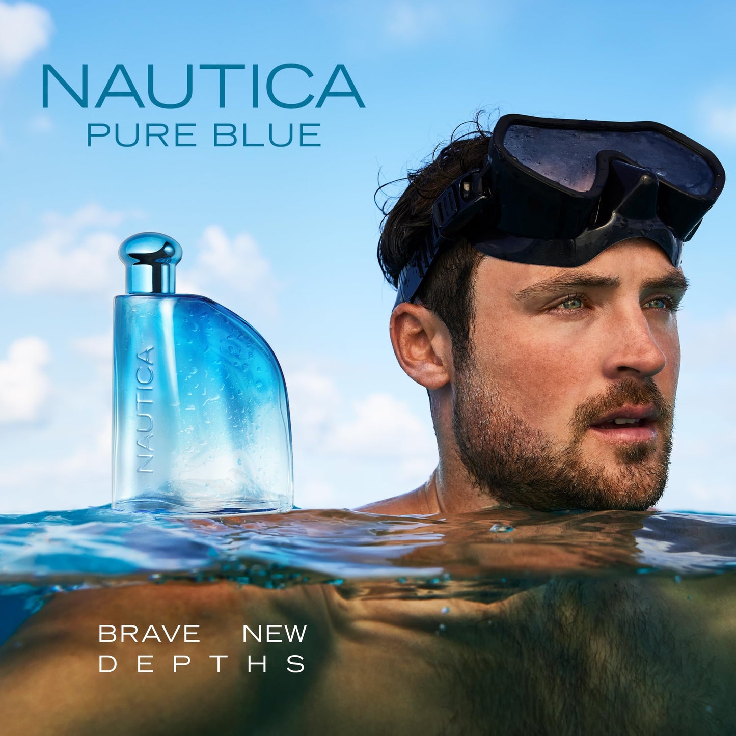 Nautica Pure Blue Eau de Toilette 1.6 fl oz (Pack of 1), Notes of Eucalyptus, Leather, and Vanilla, Men's Fragrance, Long Lasting, Everyday Fragrance, Travel Size