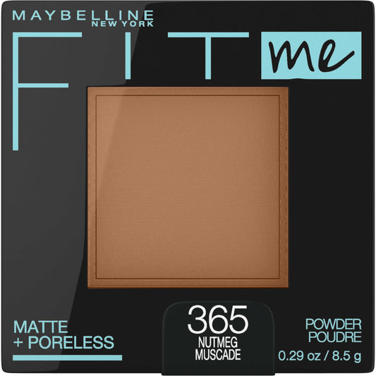 Maybelline Fit Me Matte + Poreless Pressed Face Powder Makeup & Setting Powder, Nutmeg, 1 Count