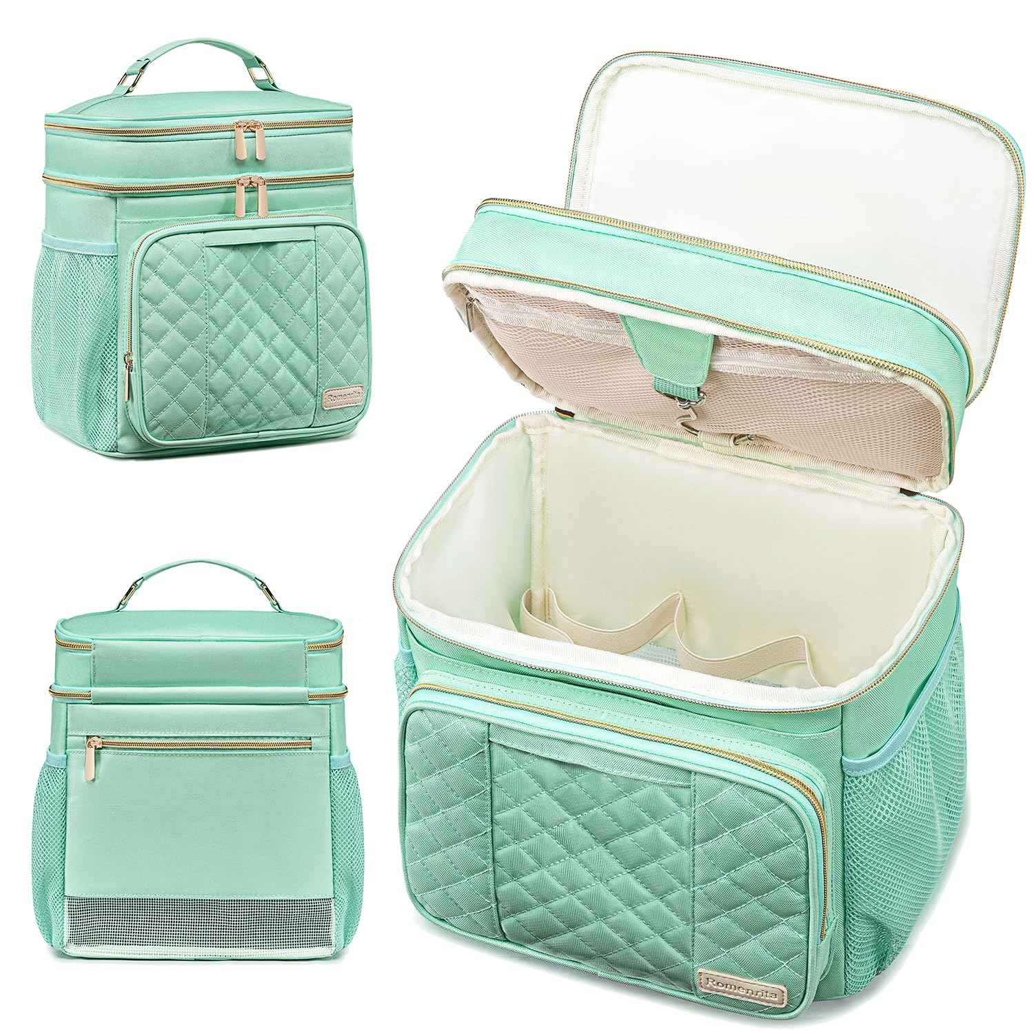 Romenrita Large Toiletry Bag for Women Men,Waterproof Portable Shower Caddy for College Dorm,Bathroom Bag, Quick Dry Shower Bag Hanging Toiletry Bags for For Full Sized Toiletries And Cosmetics