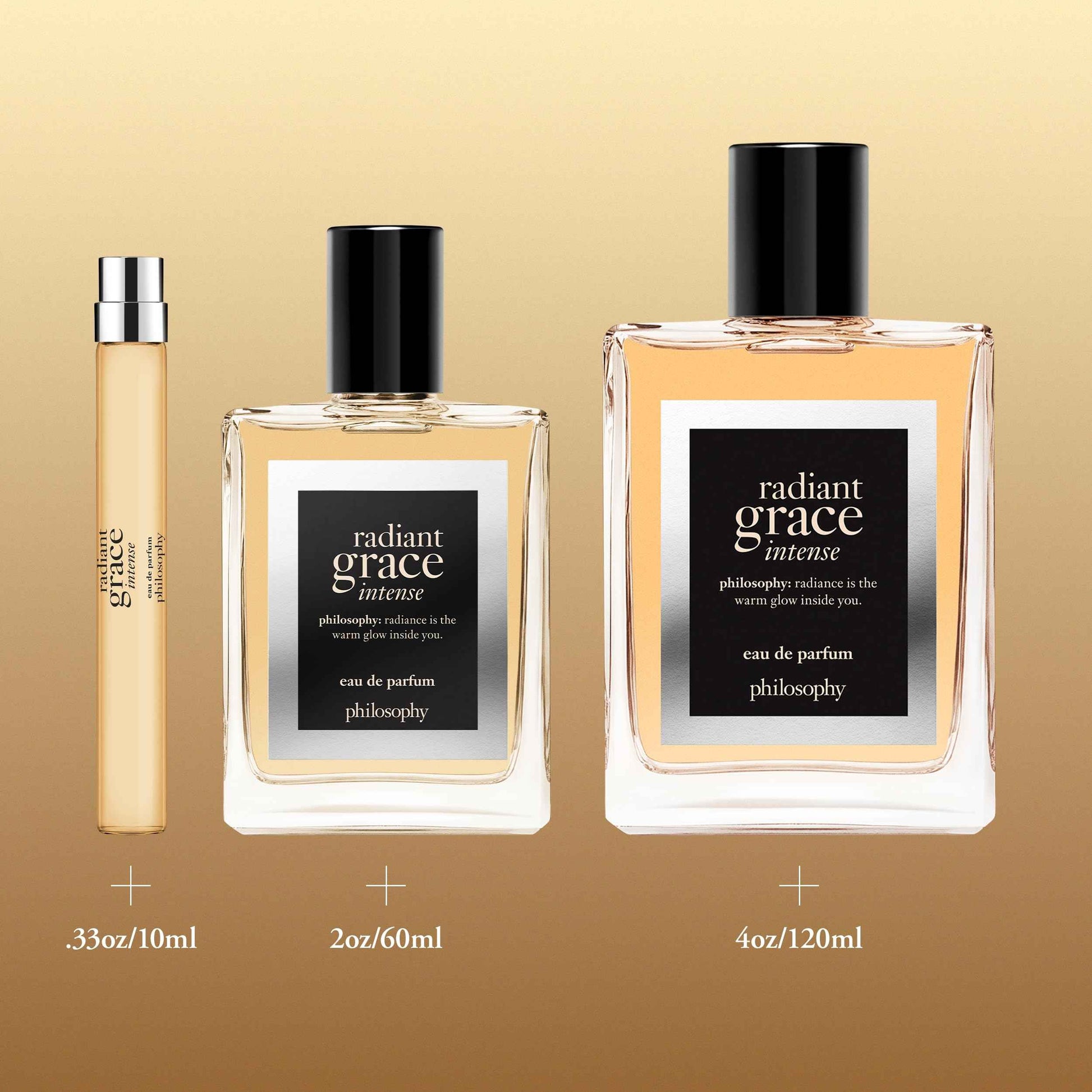 philosophy radiant grace intense eau de parfum for women, 0.33 oz