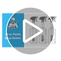 MR.SIGA 24 oz (680.4 ml) Reusable Plastic Spray Bottles, Pack of 3 for Cleaning