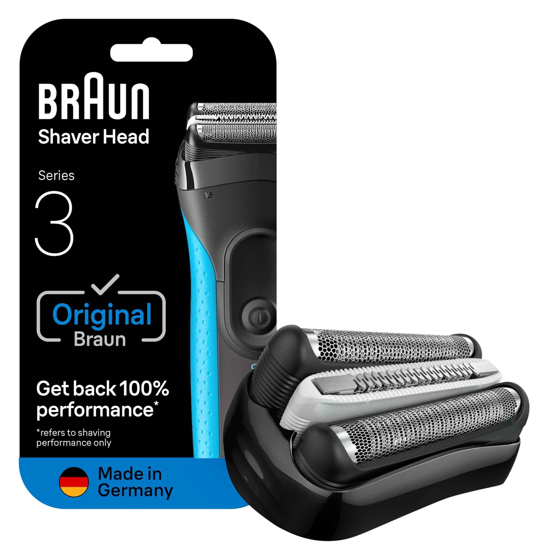 Braun Series 3 Pro Skin Electric Shaver Replacement Head - 32B - Compatible with Electric Razors 3000s, 3010s, 3040s, 3050cc, 3070cc, 3080s, 3090cc