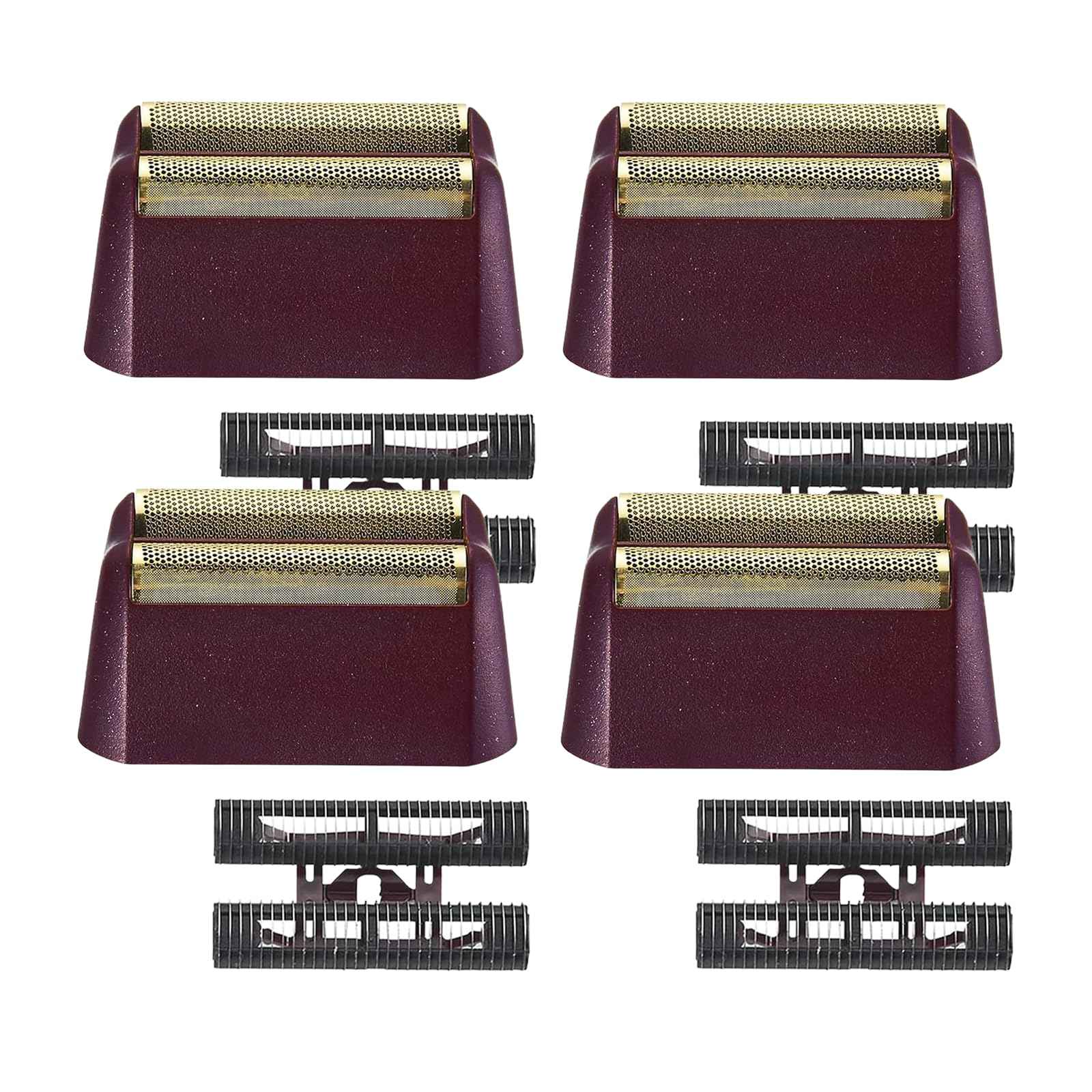Red Shaver Replacement foil Compatible with W-ahl 5 Star Series Vanish Shaver 7043 (red, 4pack)