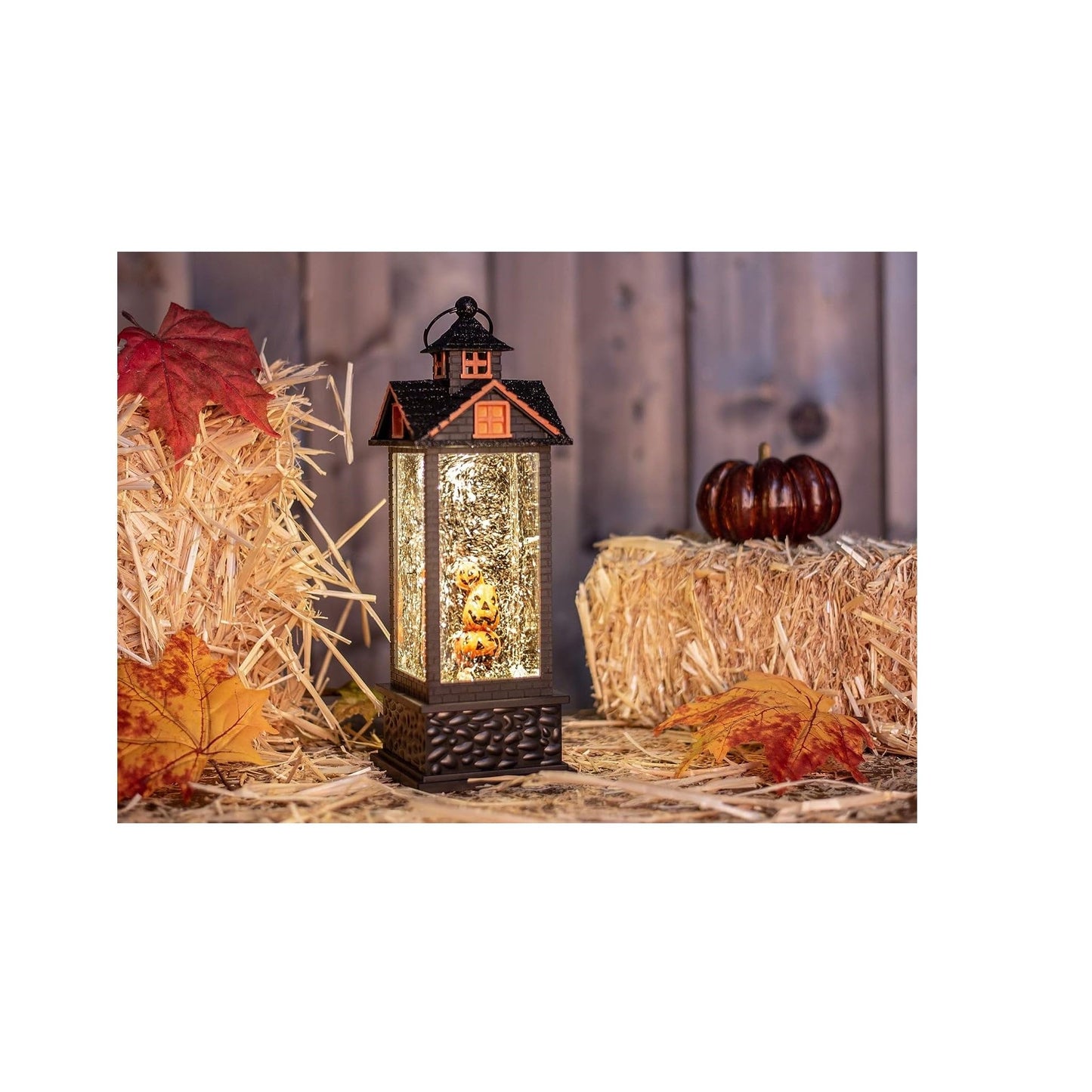 Halloween Décor by Roman, Giftware Collection, Pumpkin, Ghost, Witch, Skull, Spider, Trick or Treat, 11.75" H LED Swirl Lantern (11x4x4)