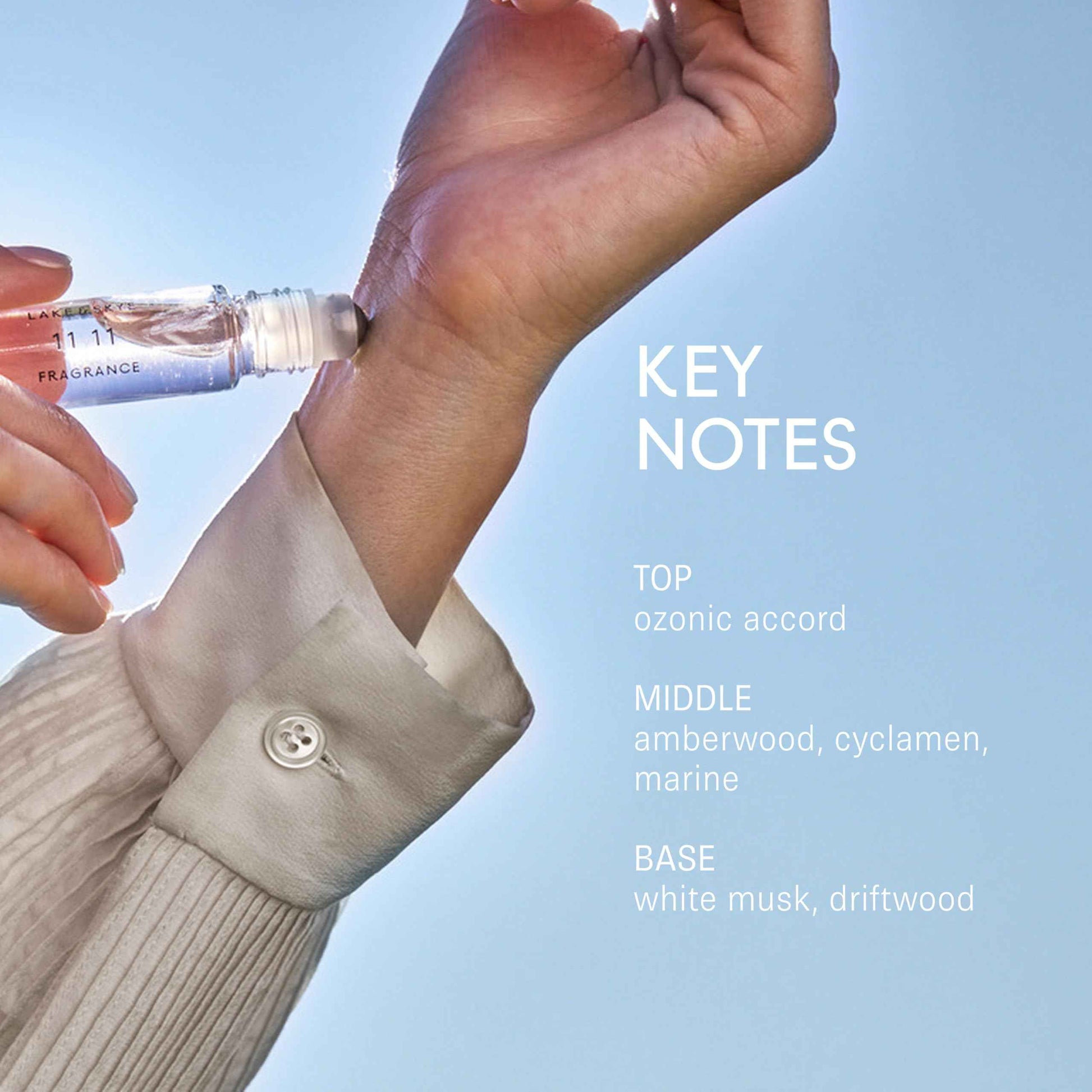 Lake & Skye 11 11 Eau de Parfum Travel Spray, Long Lasting Fragrance, 0.5 fl oz (15 ml) - Skin Musk, Clean, Vegan, Paraben-Free, Cruelty-Free