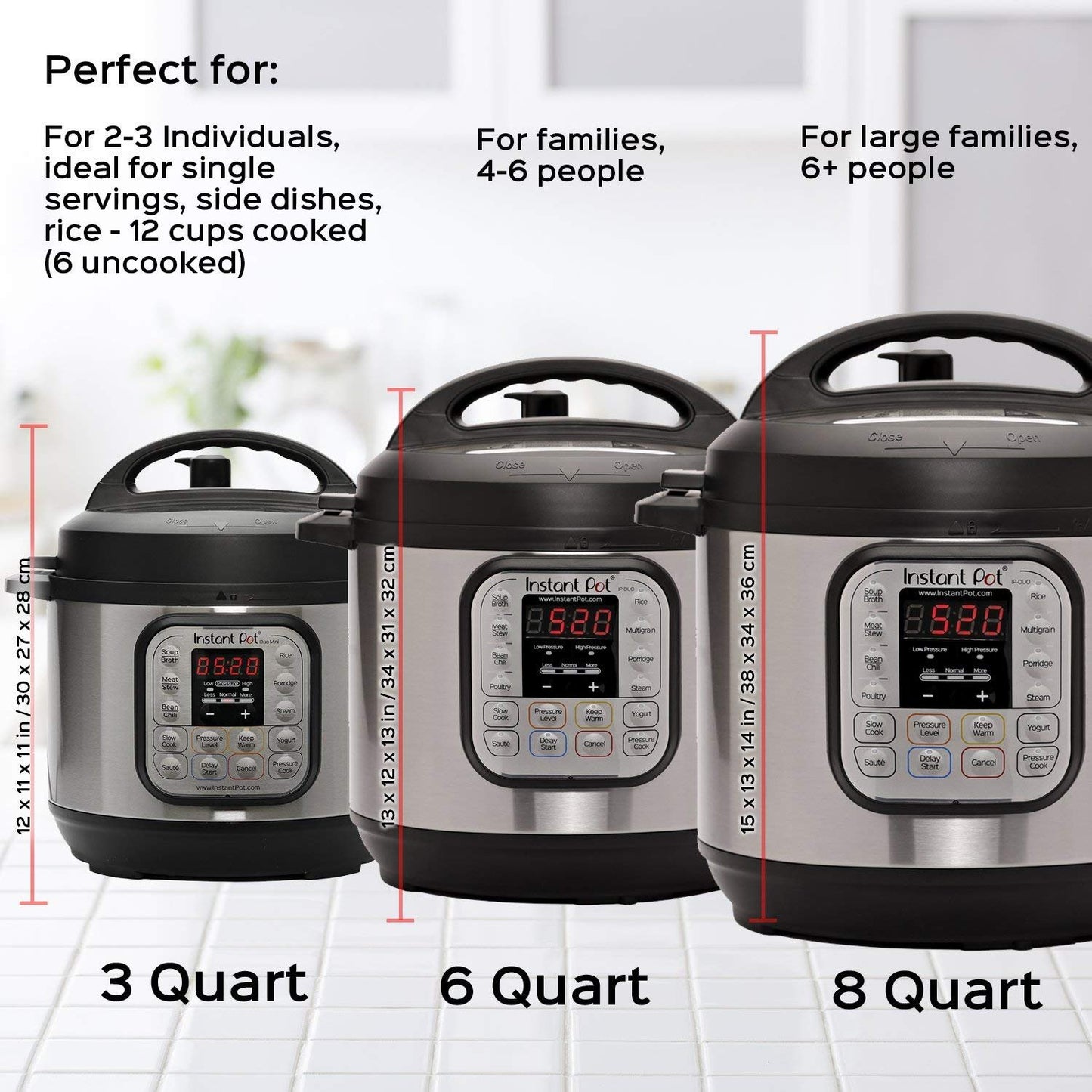 Instant Pot Duo 7-in-1 Electric Pressure Cooker, Slow Cooker, Rice Cooker, Steamer, Sauté, Yogurt Maker, Warmer & Sterilizer, Includes App With Over 800 Recipes, Stainless Steel, 6 Quart