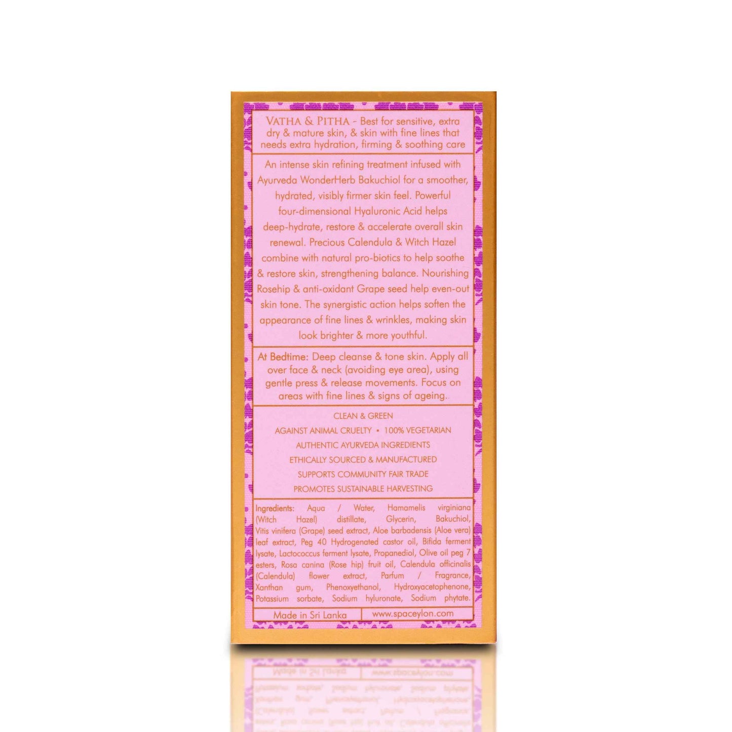 SPA CEYLON Bakuchiol Age Refining Day and Night Facial Serum | Retinol Alternative | Hyaluronic Acid Serum