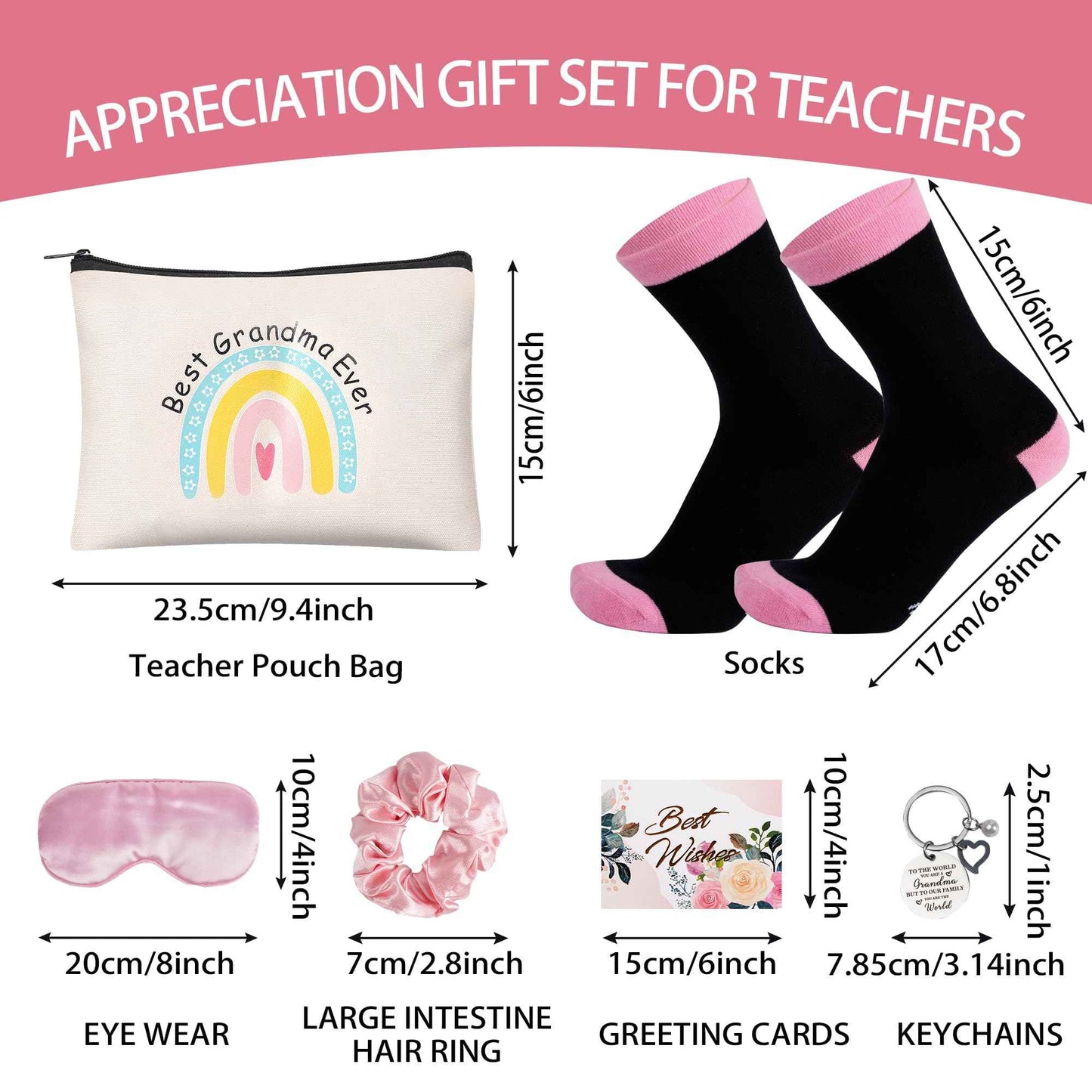 12 Pieces Grandma Gifts Box,Christmas Gifts for Grandma from Granddaughter Grandson,Nana Gift Basket Grandma Birthday Gift for Gigi Grandmother