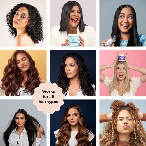 Agua de Cielo Everything Serum - Pre & Post Wash Anti-Frizz Hair Serum Infused With Castor, Macadamia & Argan Oil, Nourishes, Hydrates & Protects, Great for Hair Frizz Control - 4 Oz