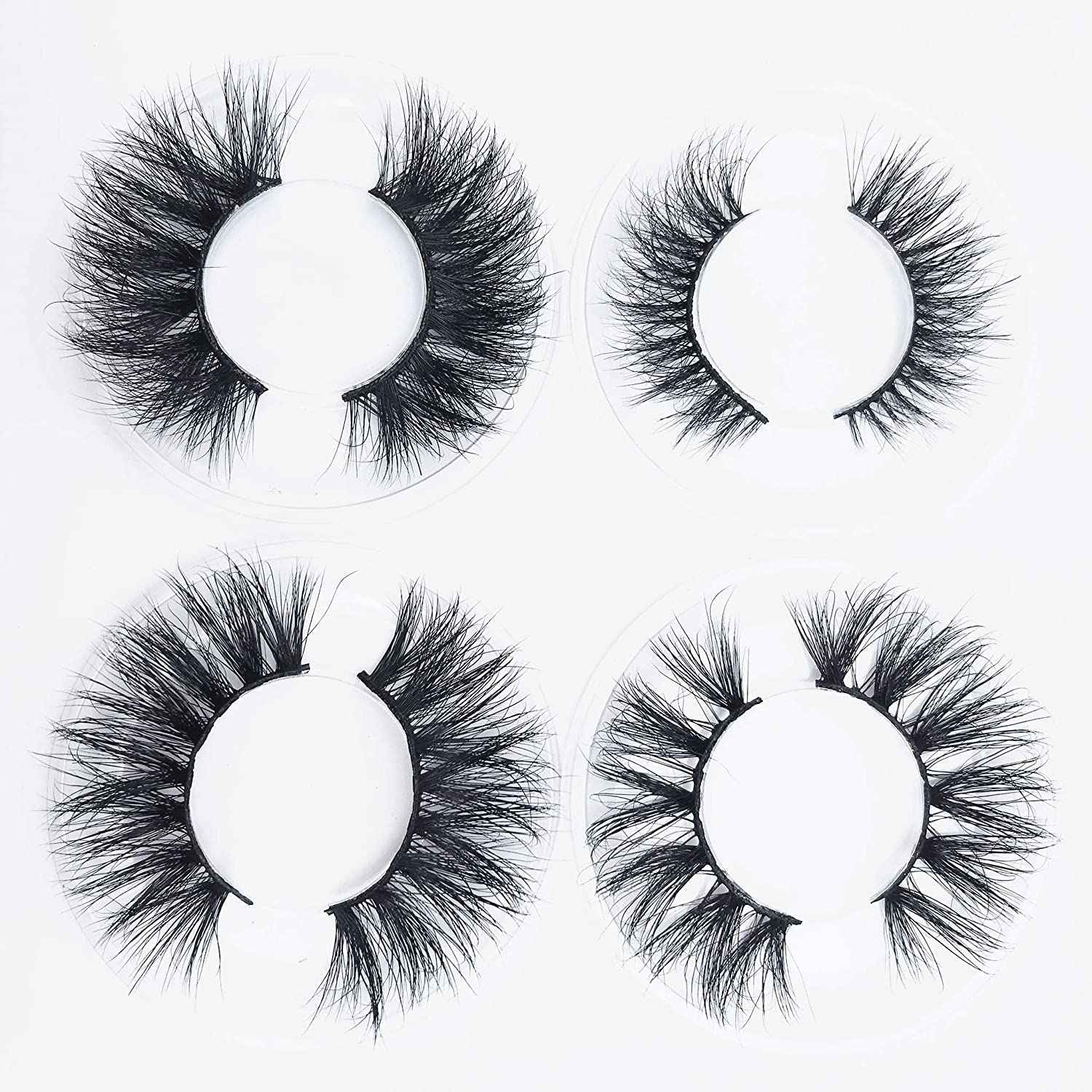 Mink Eyelashes Long Fluffy 3D Mink Lashes Pack Naturl Look 10 Styles 18mm 16mm 20mm 22mm 100% Siberian Long Full Mink Fur Eyelashes