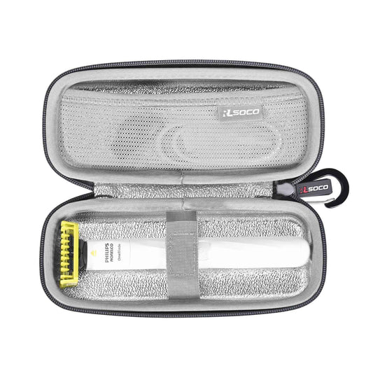 RLSOCO Shaving Case,Hard Case for Philips Norelco OneBlade Intimate,Designed for Pubic Grooming,Trim & Shave,QP1924/70 & OneBlade First Shave,Teen Hybrid Electric Shaving System,QP1324/20
