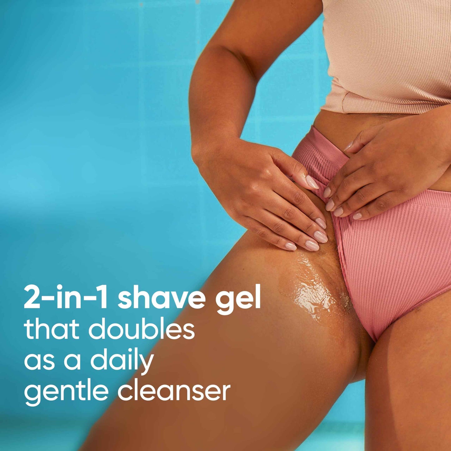 Gillette Venus for Pubic Hair and Skin Shaving Set, Women’s Razor, 1 Handle + 2 Blade Refills + 2-in-1 Cleanser, Holiday Gifts for Women