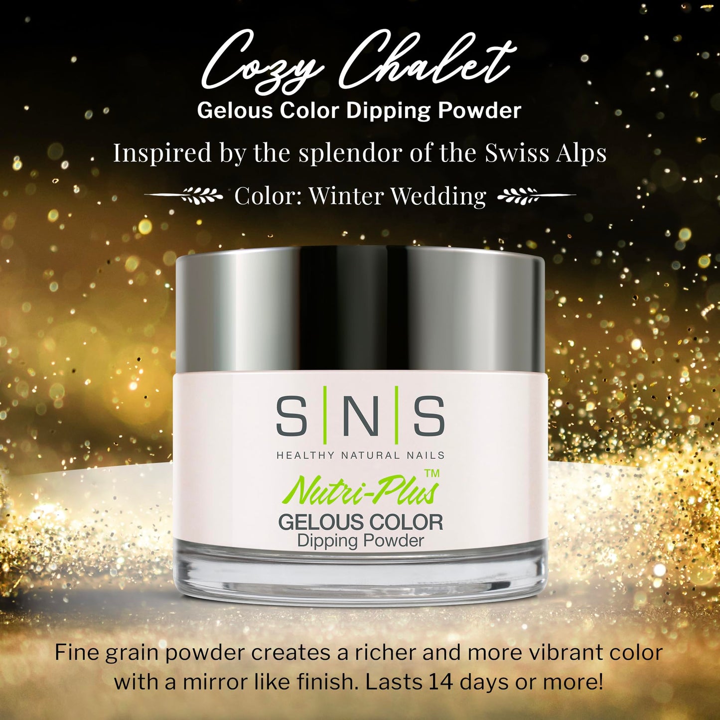 SNS Nail Dip Powder, Gelous Color Dipping Powder - Winter Wedding (White, Natural/Nudes, Pastel, Cream) - Long-Lasting Dip Nail Color Lasts 14 Days ??Low-Odor & No UV Lamp Required - 1 oz