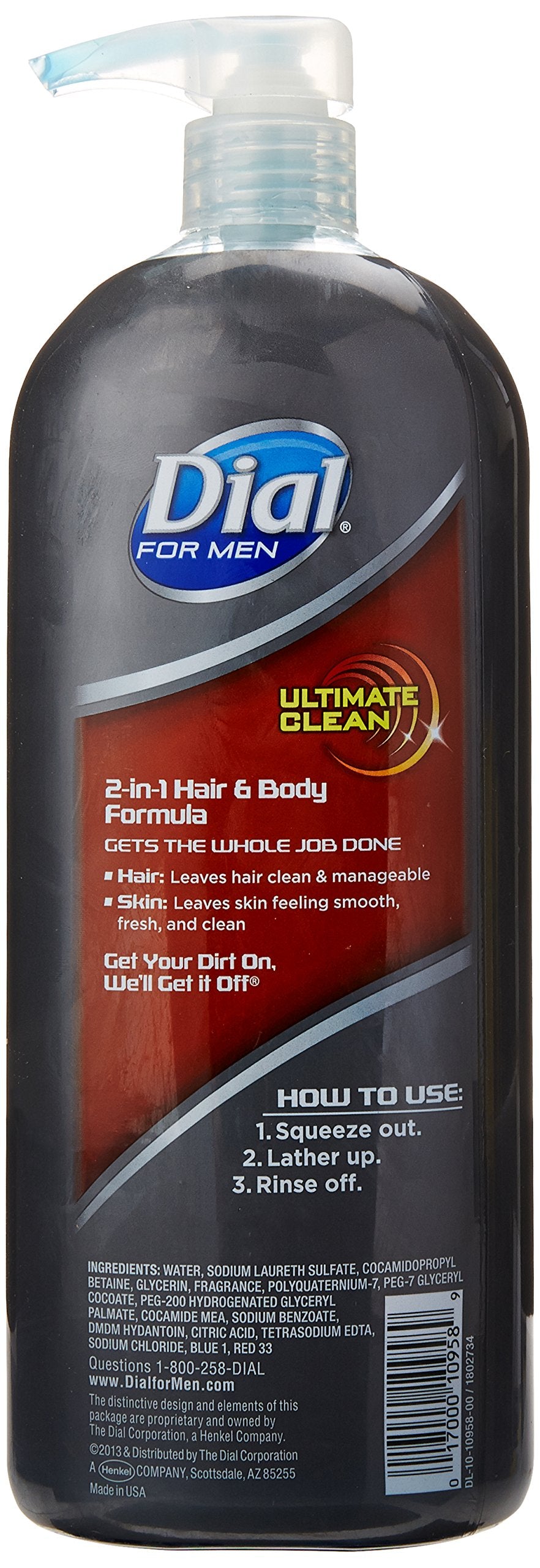 Dial Ultimate Clean Body Wash for Men, 35 Ounce