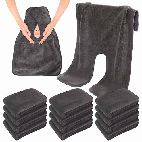 Breenhill 12 Pack Soft, Thick Spa Towels - Microfiber Facial Towels for Professional Estheticians