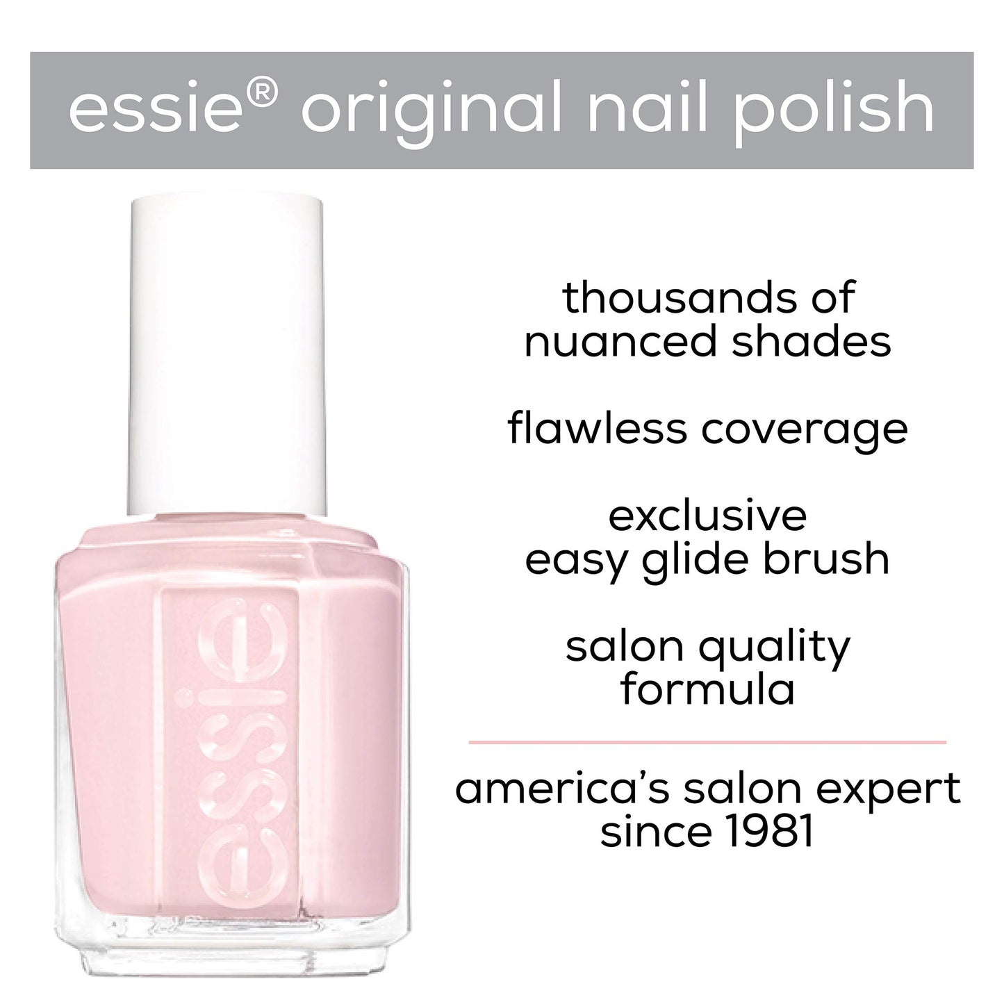 essie Nail Polish, Glossy Shine Finish, Petal Pushers, 0.46 fl. oz.