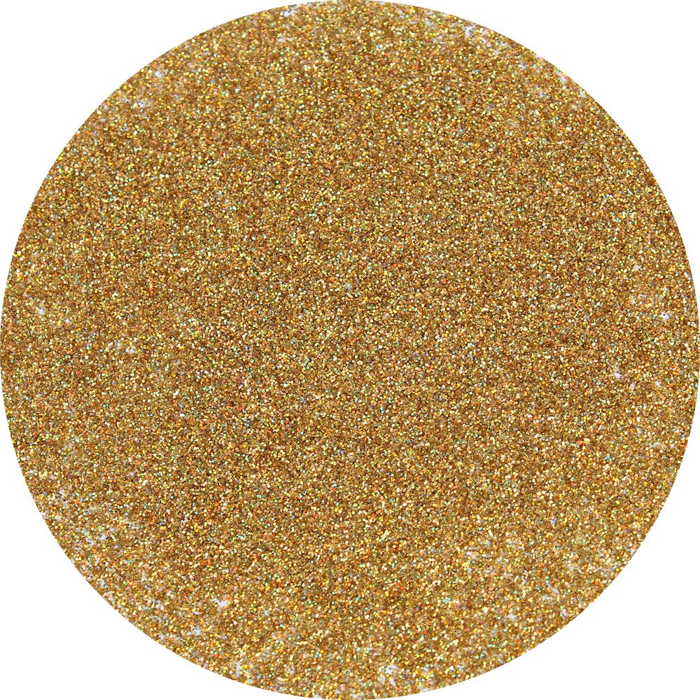 Holographic Fine Glitter, 150g Multipurpose Gold Extra Fine Craft Glitter for Resin Arts and Crafts, Body Nail Art Eye Face Hair, Holographic Glitter for Epoxy Tumbler, Slime Making (Gold)