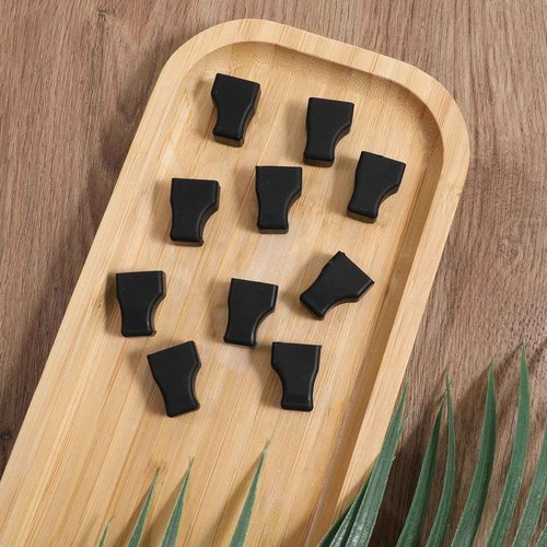 10 Pcs Coffee Syrup Pump Tip Covers, Portable Practical Pourer Cap for Oil Liquor Bottle Reusable Syrup Pump Tip Caps for Keep Sugar Condiments Olive Clean Preserved - Black