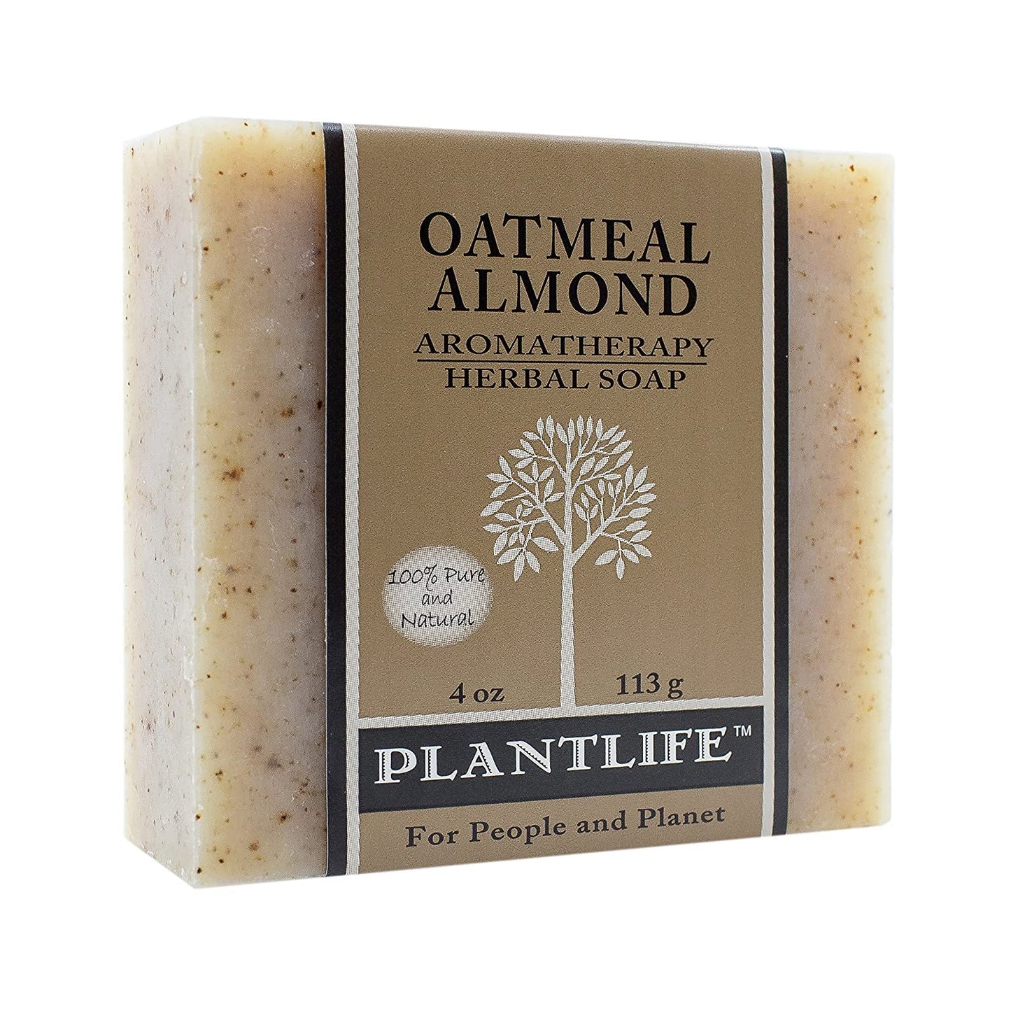 Plantlife Oatmeal Almond 6-Pack Bar Soap - Moisturizing and Soothing Soap for Your Skin - Hand Crafted Using Plant-Based Ingredients - Made in California 4oz Bar