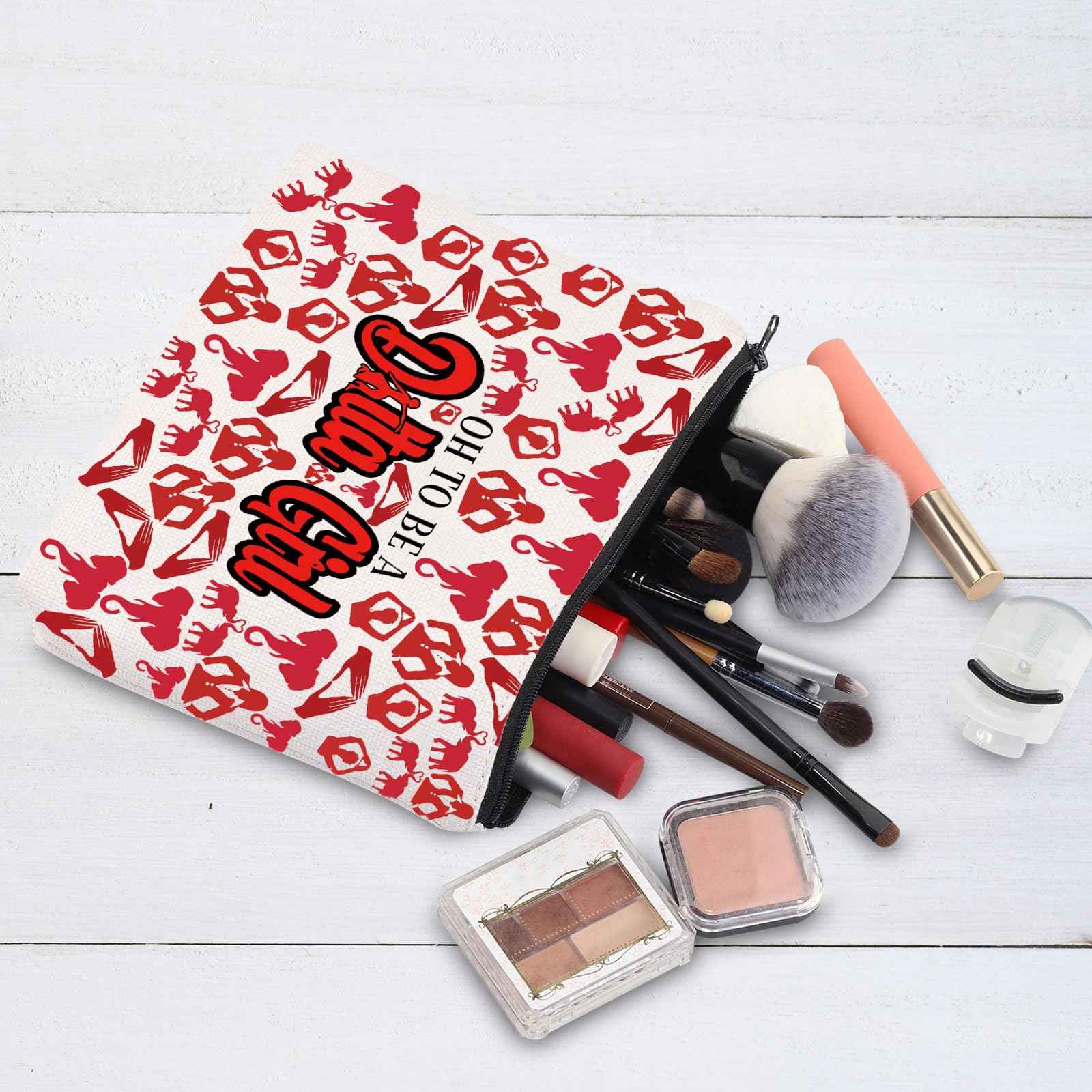 G2TUP Elephant Sorority Makeup Bag Oh To Be A Girl Cosmetic Pouch with Zippered Pocket for Women Girls (Oh To Be-new)