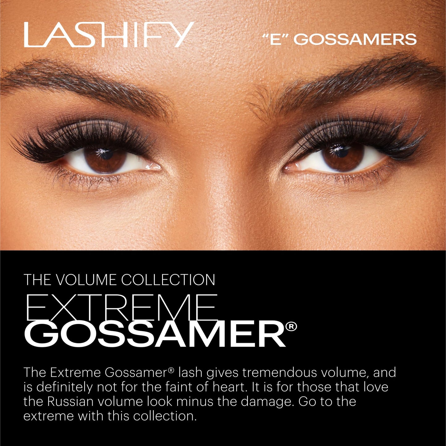 Lashify Extreme 12mm Gossamer DIY Eyelash Extensions Refill, Black, Easy False Lashes To Add Tremendous Volume