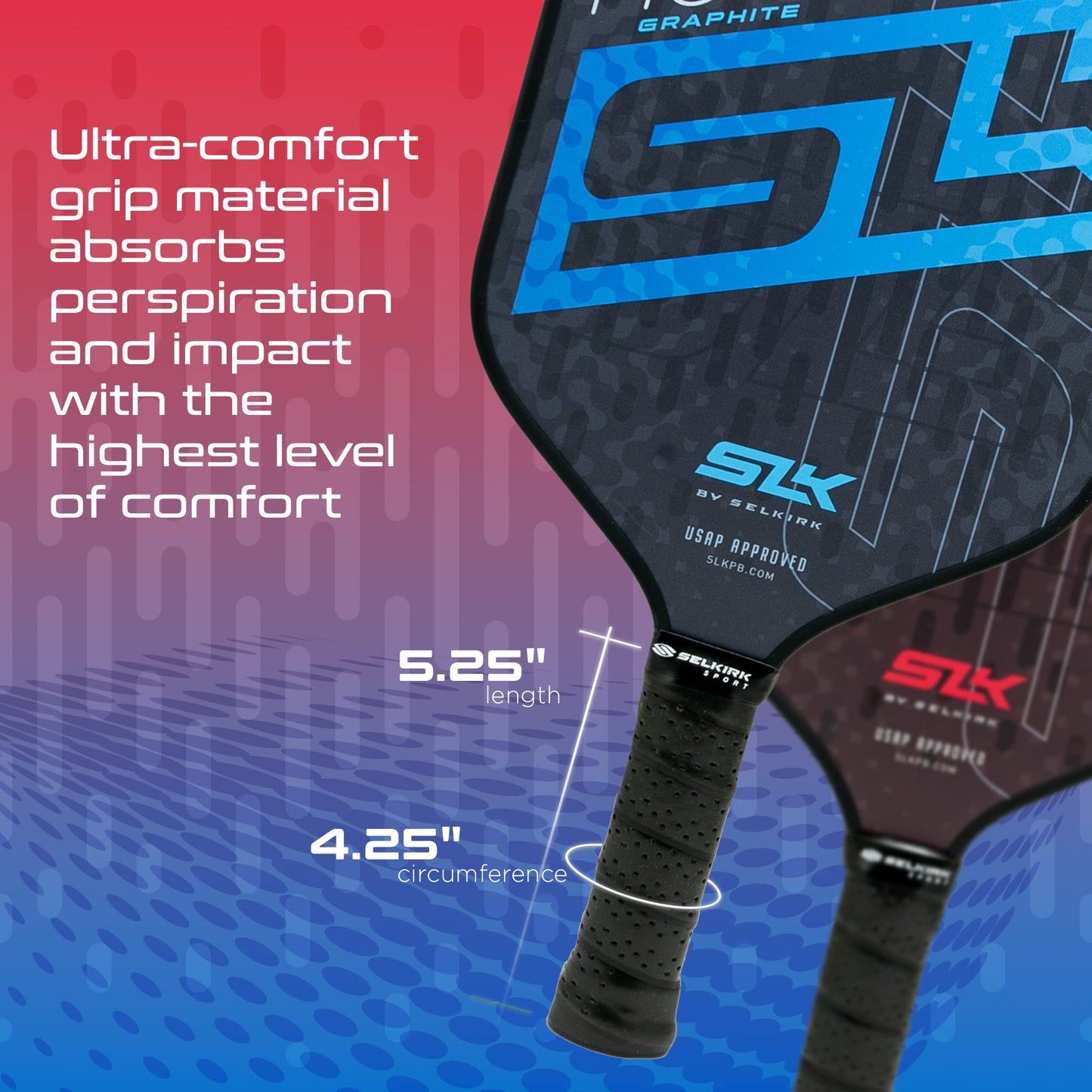 2024 SLK by Selkirk Pickleball Paddles | Featuring a Multilayer Fiberglass and Graphite Pickleball Paddle Face | SX3 Honeycomb Core | Pickleball Rackets Designed in The USA for Traction and Stability