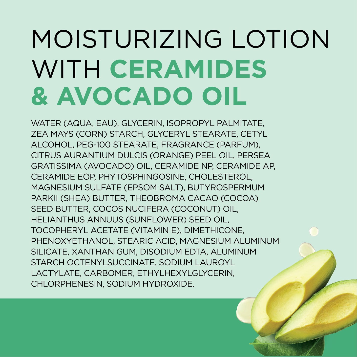 Dr Teal's Body Lotion, Glow & Hydrate Ceramides & Avocado Oil, 18 fl oz (Pack of 3)