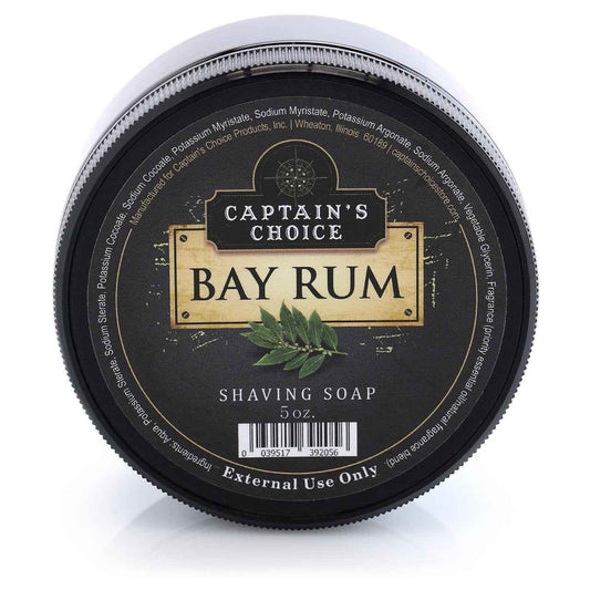 Captain's Choice BAY RUM Shaving Soap - 5 oz.