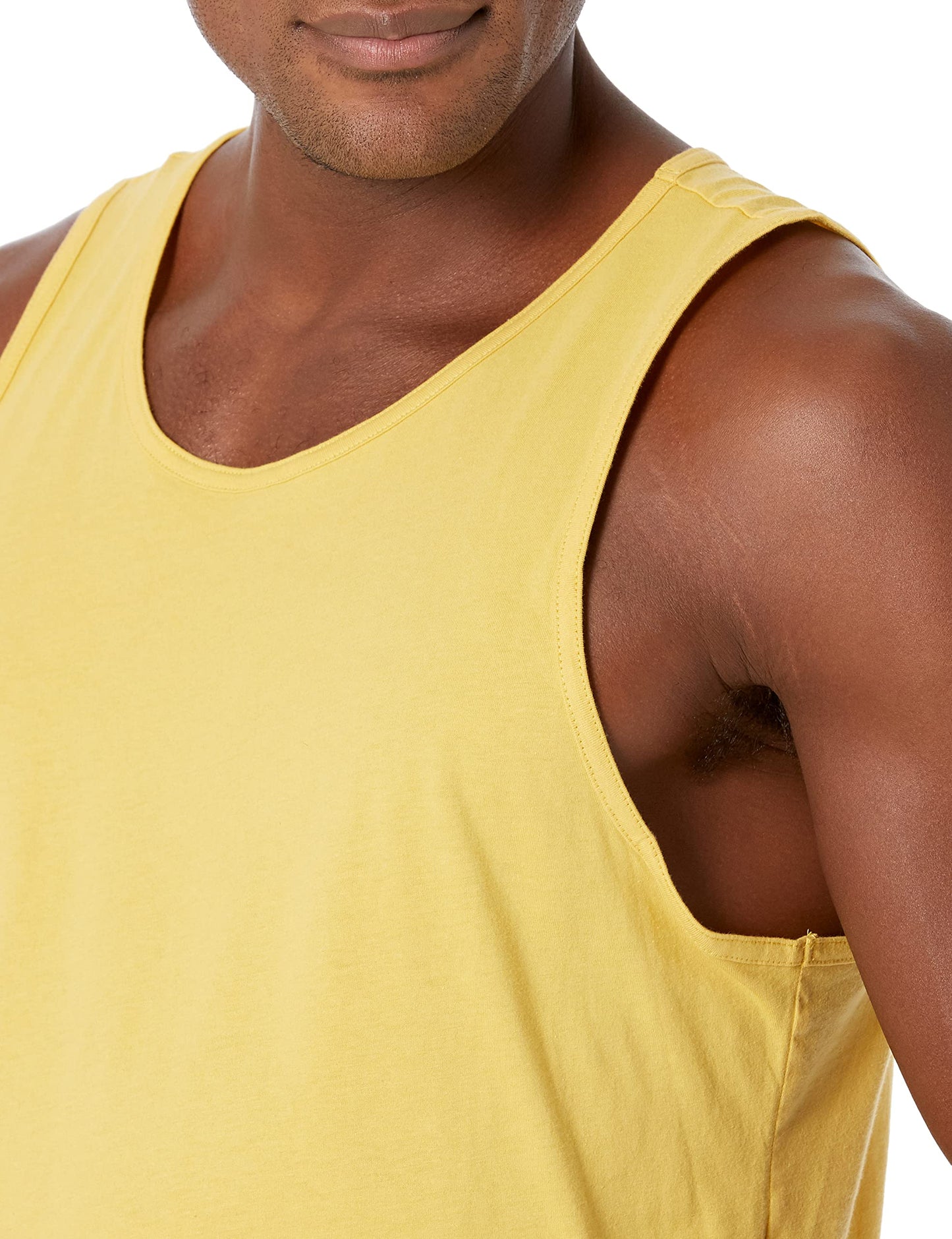 Amazon Essentials Men's Regular-Fit Tank Top, Yellow, X-Small