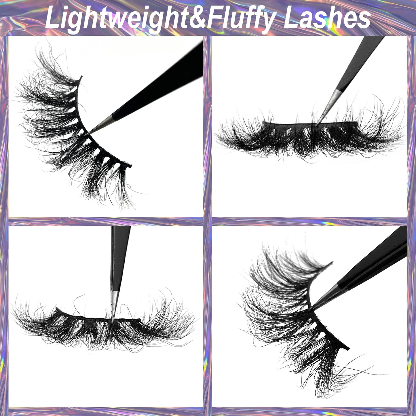 Mink Lashes Bulk 20mm Lashes Fluffy Yasnai Eyelashes, Real Mink Lashes 5 Styles 5 Pairs Wispy Long 9D EyeLashes Wholesale